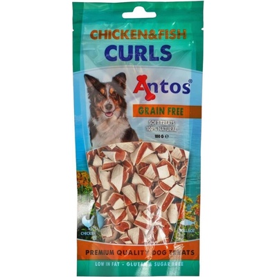 Antos Chicken and fish curls 100 g