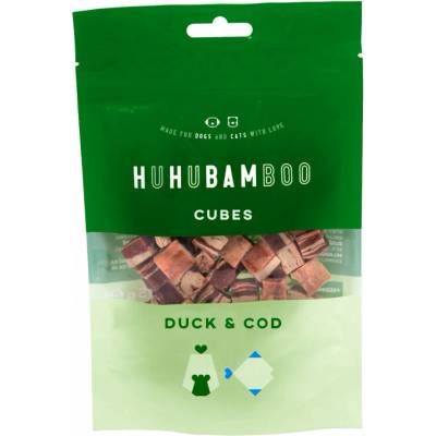 Huhubamboo kostky s kachním a treskou 75 g