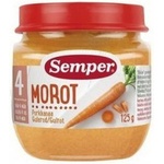 Semper Зеленчуково пюре Semper - Моркови, 125 g (9530) - baby