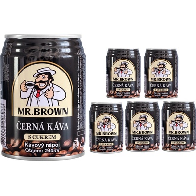 Mr.Brown Black Coffee 6 x 240 ml