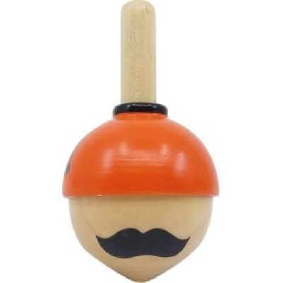 Svoora Детска играчка Svoora - Гъркът, дървен пумпал Spinning Hats (13009)
