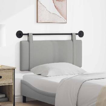 vidaXL Висяща табла Едноцветен Облачно сиво 110 x 55 x 5 см текстил (42031375)