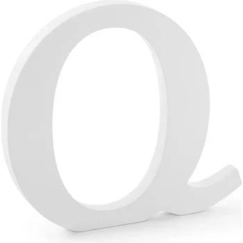 Image 1 of PartyDeco Дървена буква Q бяла