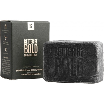 Better Be Bold Tuhý sprchový pomocník na hlavu i tělo Bald Head & Body Wash Bar 110 g