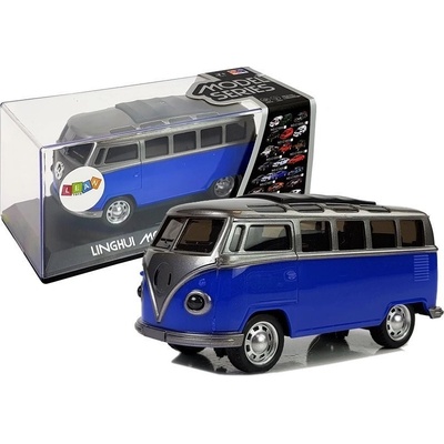 LEANToys Import Modrý roztahovací autobus se světly a zvukem