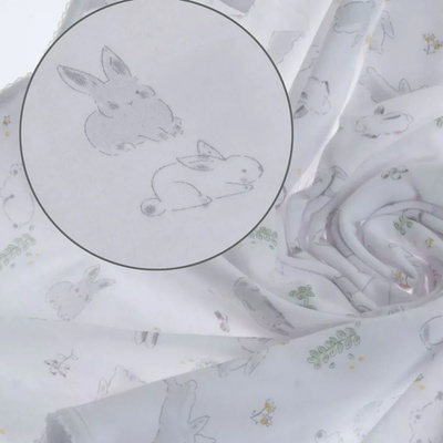 Gamberritos Бебешко одеяло Gamberritos - Зайци, 80 х 80 cm (10907)