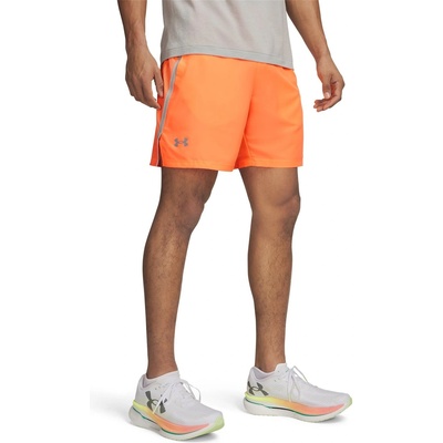 Under Armour Мъжки къси панталони Under Armour UA Launch Mens 7in Shorts - Tangerine/Tita
