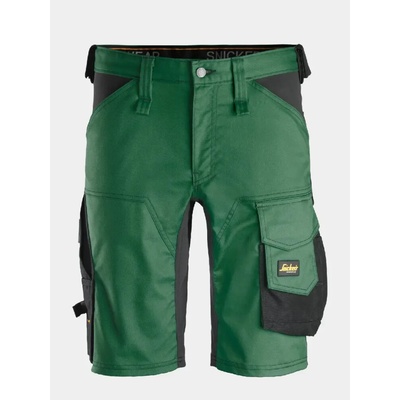 AllroundWork Snickers Workwear kraťasy Stretch zelené