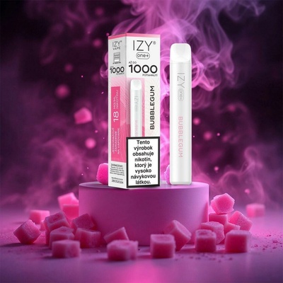 IZY VAPE ONE+ Bubblegum 18 mg 1000 poťahov