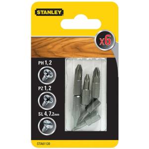 STANLEY - Комплект битове от 6 части STA61120-XJ (STA61120-XJ)