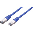 C-Tech CB-PP5F-025B patch, Cat5e, FTP, 0,25m, modrý