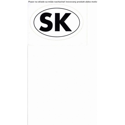 Samolepka SK vonkajšia ovál 12,5x8,5