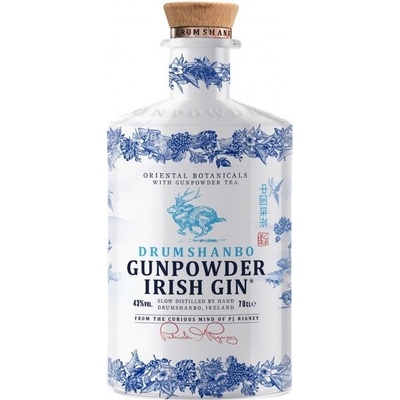 Drumshanbo Gunpowder Ceramic Irish Gin 43% 0,7 l (holá láhev)