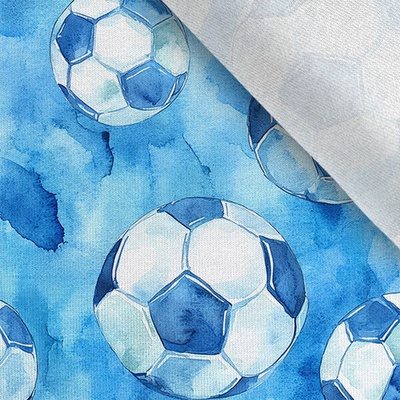 Takoy Teplákovina Takoy 150cm futbalová lopta na modrom ihrisku