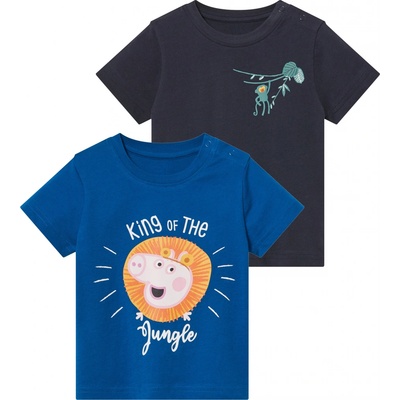 Dětské triko, 2 kusy navy modrá / modrá, – Zboží Dáma