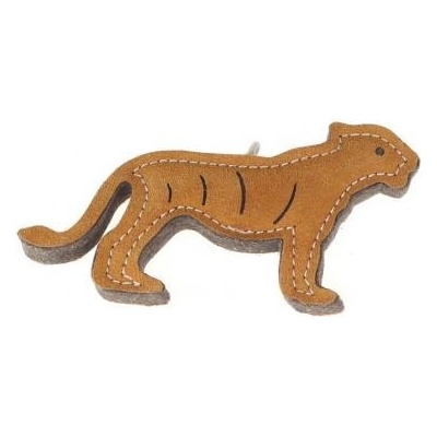animALL Hračka Tygr malý natural kůže podložená plstí 9 x 20 cm