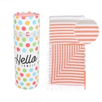 Hello Towels памучна кърпа Bali, Оранжево/ Бежово