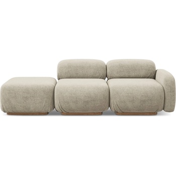 makamii Бежов модулна лежанка от букле (ляв ъгъл) Ailani - Makamii (AILANI_3SOL_7_W1_C3)