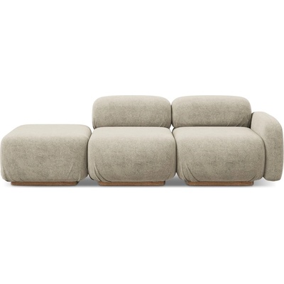 makamii Бежов модулна лежанка от букле (ляв ъгъл) Ailani - Makamii (AILANI_3SOL_7_W1_C3)