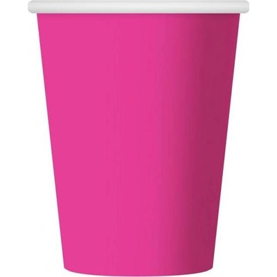 Papierové poháre 270 ml, , ružové Godan