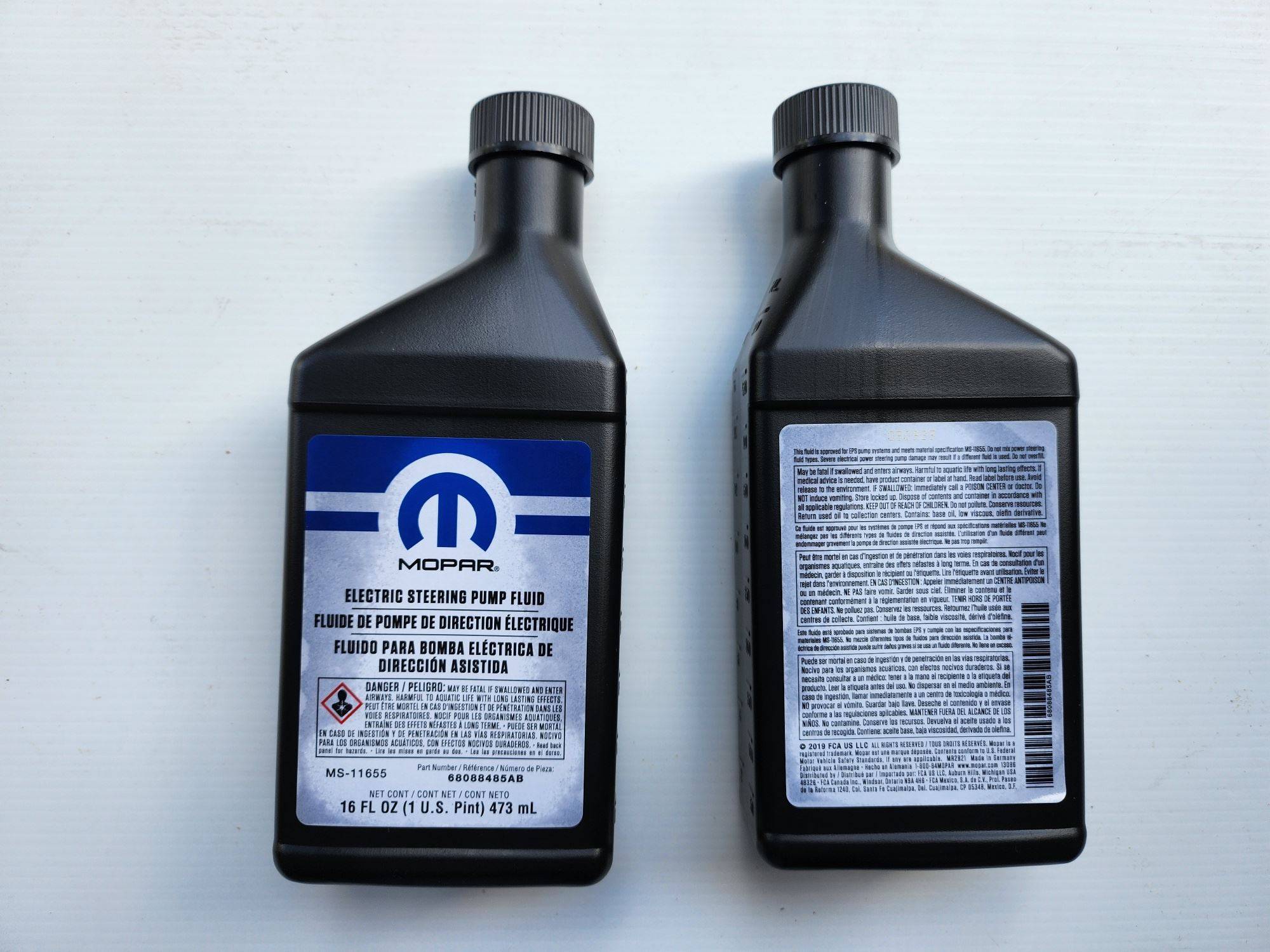 Mopar Hydraulic Fluid 68088485AB - 1 Pint Chrysler Dodge Genuine OEM