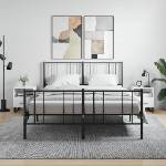 vidaXL Нощни шкафчета, 2 бр, бял гланц, 40x35x47, 5 см, инженерно дърво (827489)