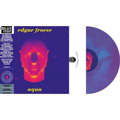 Edgar Froese - Aqua (Reissue) (Remastered) (Blue/Pink Swirled Coloured) (LP) (3700477835378)