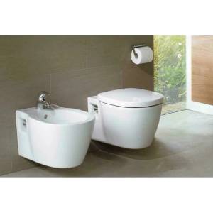 Ideal Standard Комплект за окачена компактна тоалетна чиния Ideal Standard Connect и окачено биде (E803501+E799701+E712801)