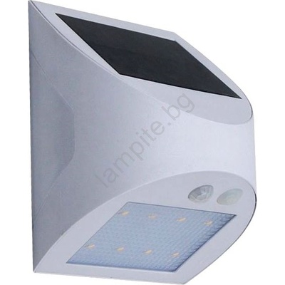 NEDES LED соларно стенно осветително тяло със сензор LED/3W/3, 7V 1200 mAh IP54 бяло (ND4165)
