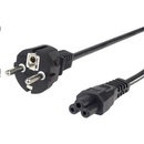 PREMIUMCORD Kabel napájecí 230V pro NTB 2m (3pin C5, trojlístek, "Mickey Mouse")