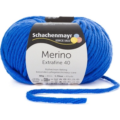 Schachenmayr Merino extrafine 40 Královská modrá 351