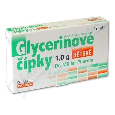 Dr. Müller Glycerinové čípky dětské 1 g 12 ks