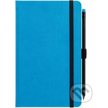 Notes s tužkou modrý