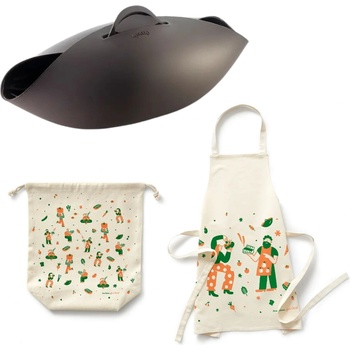 Lékué Съд за печене на хляб Bread Maker с торбичка за хляб и престилка 3 части (3000118SURM017)