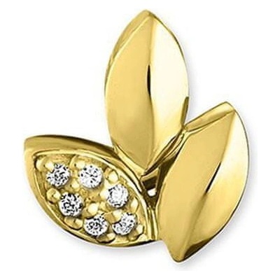 Thomas Sabo náušnice Listy D_H0006-924-39 white diamond