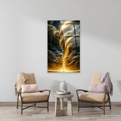 Art gift Стъклено АРТ пано - Златна река