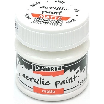 Matná akrylová farba Pentart 50ml biela