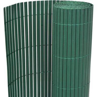 OMAXI Oboustranný zahradní plot PVC 90 x 300 cm zelený 565918