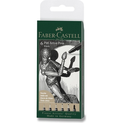 Faber-Castell Pitt Artist Pen Col. 199 6 ks