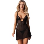 Obsessive Alliane Chemise & Thong Black S/M