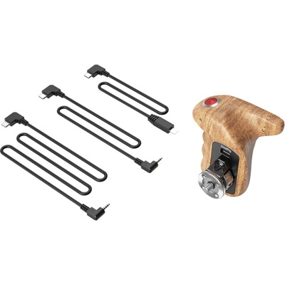 SmallRig Rosette Side Handle Wood with Record Start/Stop 3324