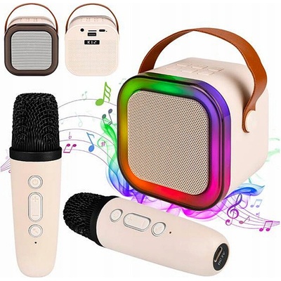 Reproduktor přenosný BLUETOOTH LTC LXGA34 KARAOKE RGB +2 mikrofony