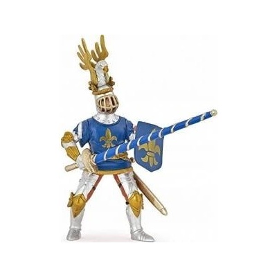 Papo Knight in blue robe with lilies