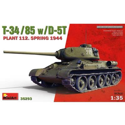 MiniArt T-34-85 w/D-5T Plant 112 Spring 1944 35293 1:35