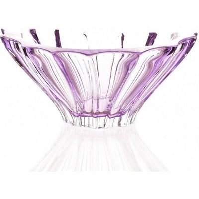 Aurum Crystal Bohemia Plantica Ametystová mísa fialová 220 mm