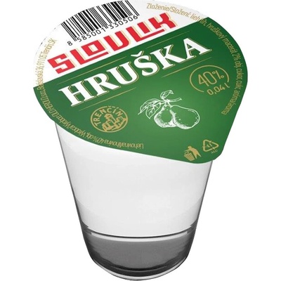Panák Hruška 40% 0,04 l (čistá fľaša)