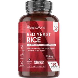 WeightWorld Red Yeast Rice 290 mg with Coenzyme Q10 [180 капсули]