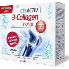 GelActiv 3-Collagen Forte Dárkové bal. 120 + 60 kapslí