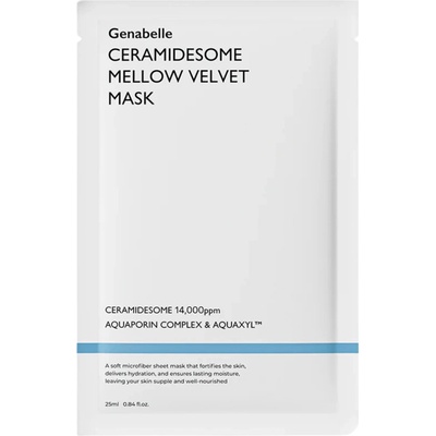 Genabelle Ceramidesome Mellow Velvet Mask Hydratačná plátienková maska na tvár 1 ks 25 ml