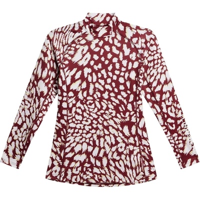 J. Lindeberg Asa Print Soft Compression Top Glitch Leo Lime S (GWJT10710-K110-S)